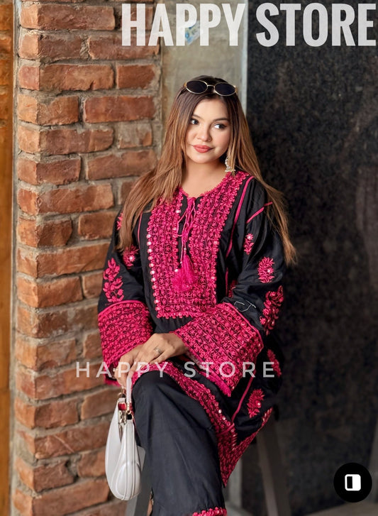 Black n Pink Jugnu 2 pcs set