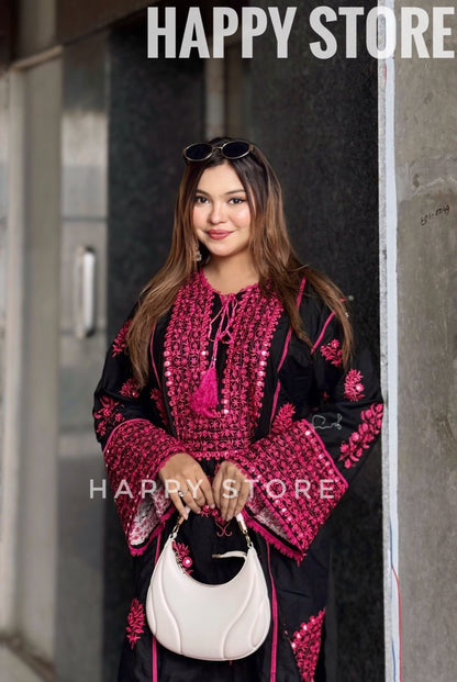 Black n Pink Jugnu 2 pcs set